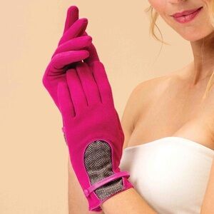 Powder Designs UK Genevieve gloves/herringbone insight/vintage appeal-NWT